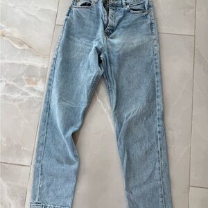 Zara Pale Blue Straight-Leg Jeans